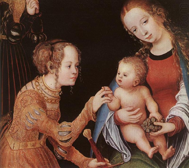 CRANACH, Lucas the Elder The Mystic Marriage of St Catherine (detail) fhg china oil painting image